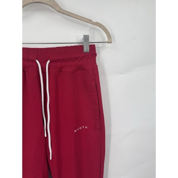 NVGTN Ruby Red Jogger Pant Women Small Athletic Athleisure Gym Workout Yoga - Picture 8 of 9